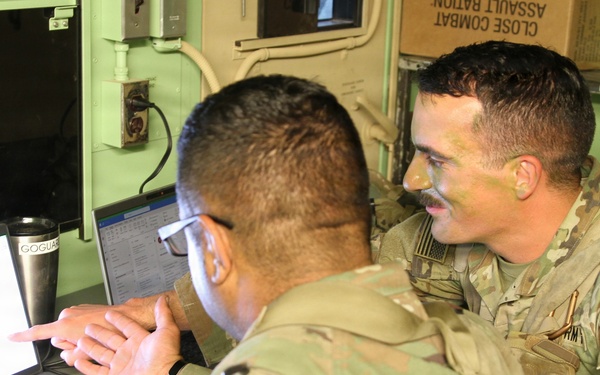 3-265 Air Defense Artillery Soldiers conduct training at the Box at JRTC