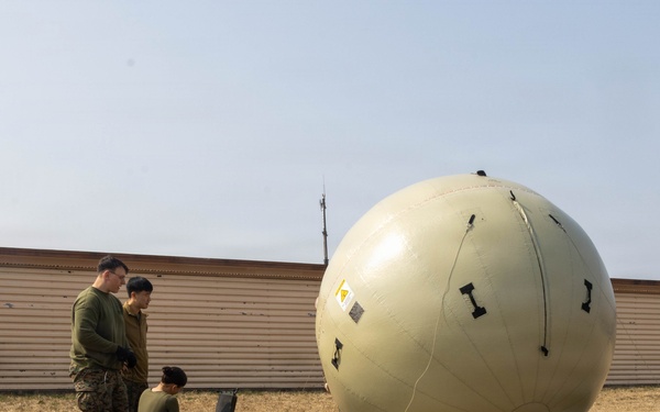 U.S. Marines with Marine Aircraft Group 12 set up a command operations center