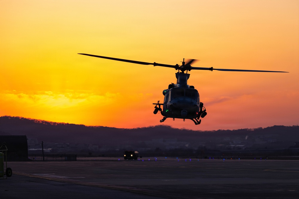 HMLA-369 arrives at Osan Air Base