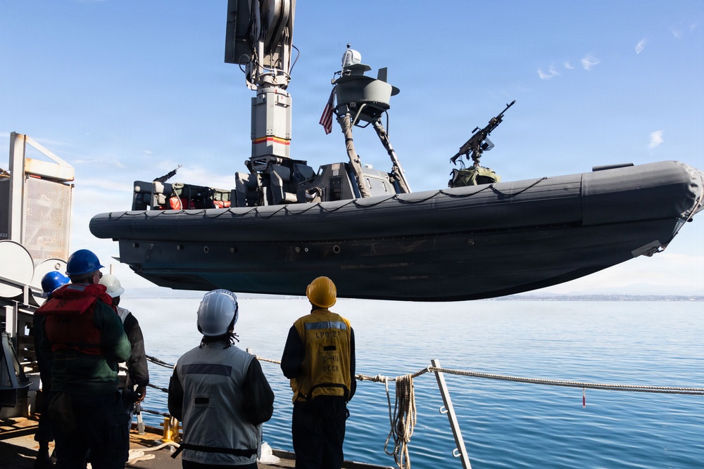 USS Portland Sailors and Marines Conduct Routine Operations