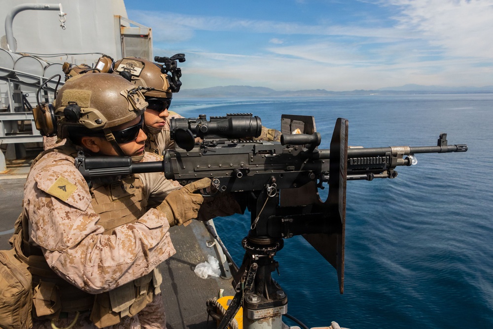 USS Portland Sailors and Marines Conduct Routine Operations