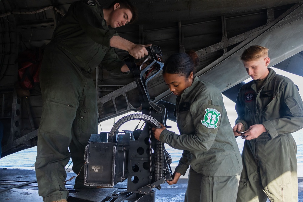 USS Portland Sailors and Marines Perform Maintenance and Daily Tasks