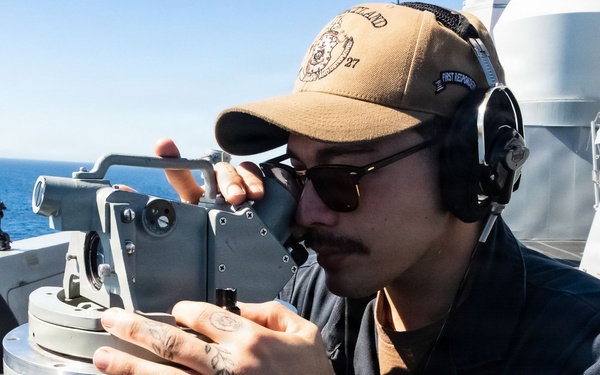 USS Portland Sailors and Marines Perform Daily Tasks and Watch Standing