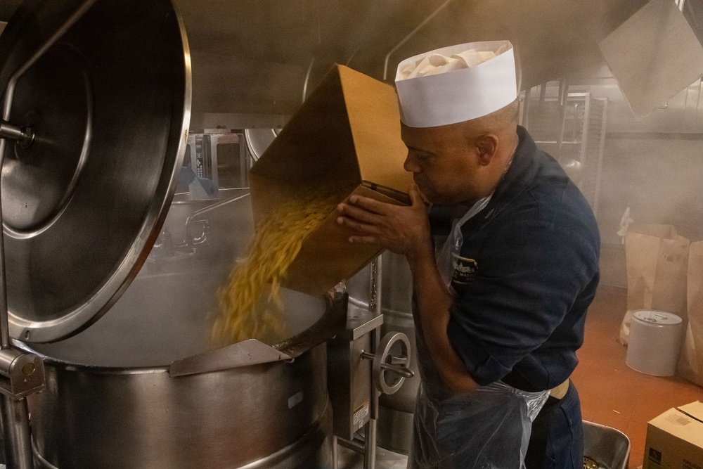 USS Portland Sailors and Marines Perform Daily Tasks and Watch Standing