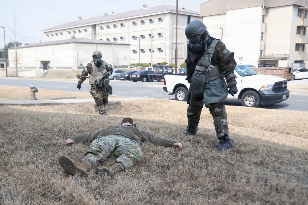 Freedom Shield 26: Mission Ready Airmen respond to simulated casualty