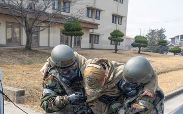 Freedom Shield 26: Mission Ready Airmen respond to simulated casualty