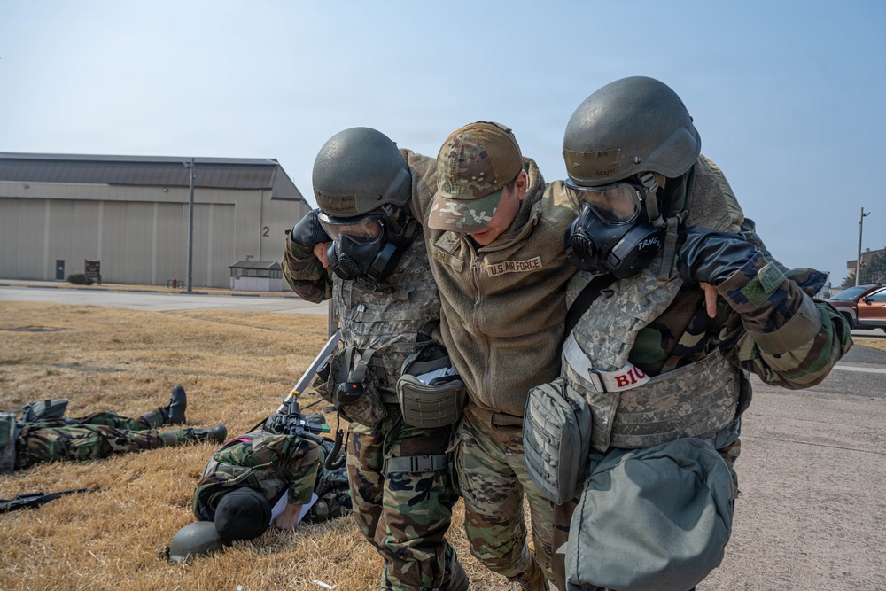 Freedom Shield 26: Mission Ready Airmen respond to simulated casualty