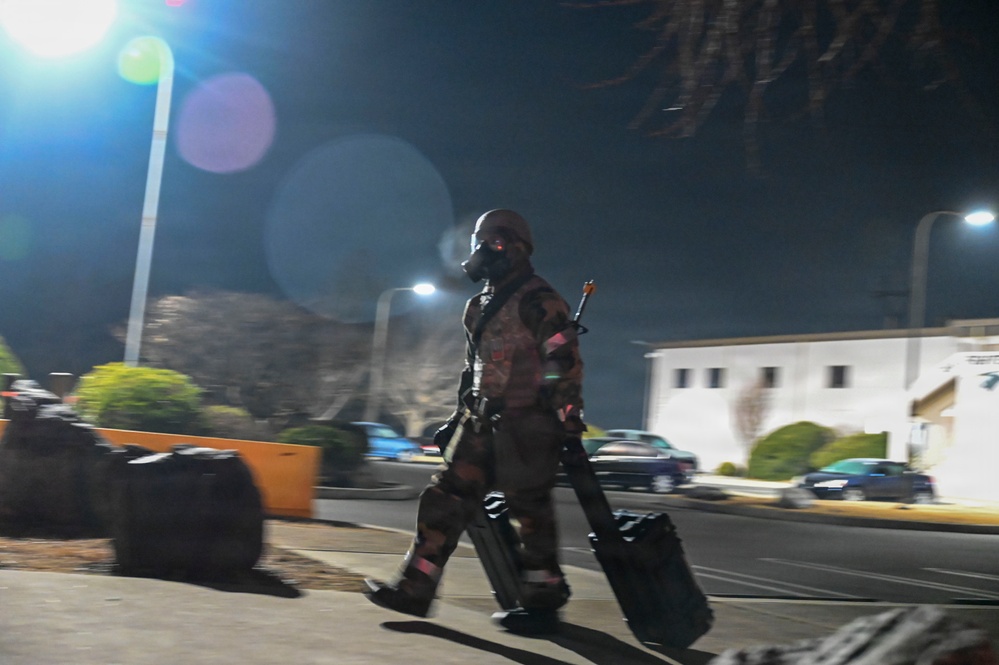 8th CES EOD team clears the blast zone during FS26