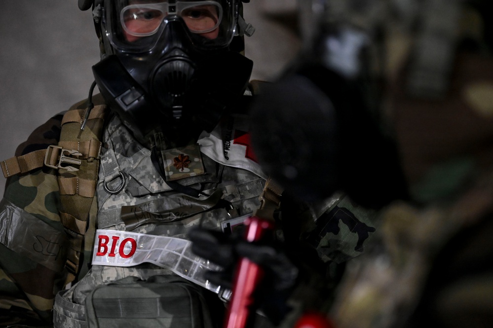 8th CES EOD team clears the blast zone during FS26