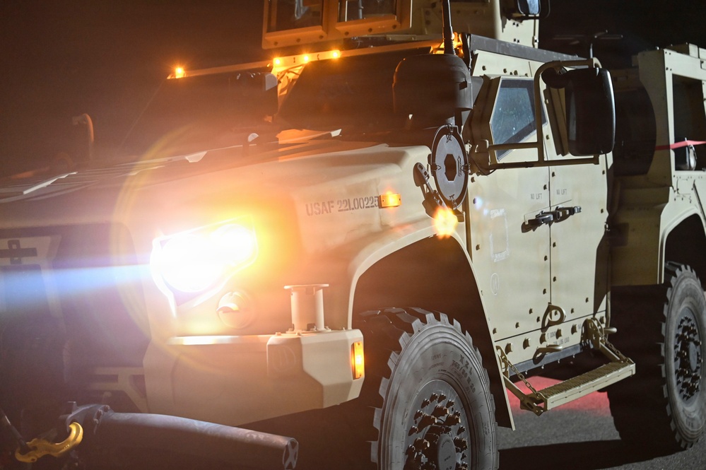 8th CES EOD team clears the blast zone during FS26