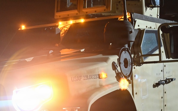 8th CES EOD team clears the blast zone during FS26