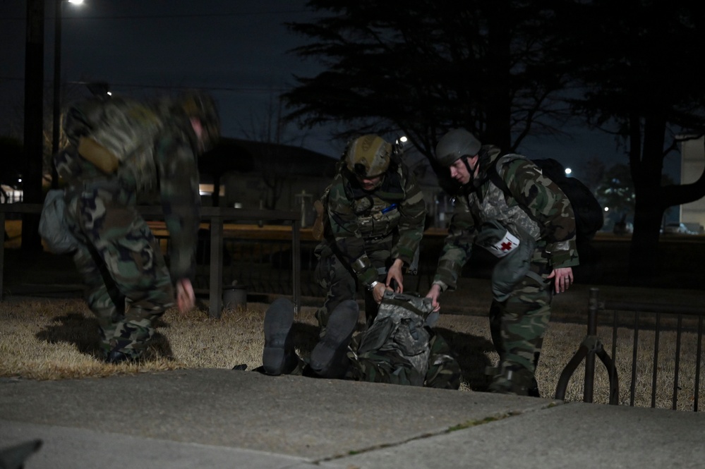 8th CES EOD team clears the blast zone during FS26