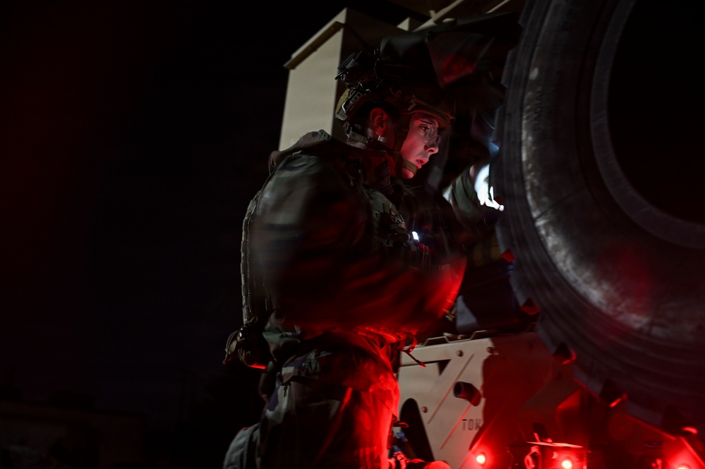 8th CES EOD team clears the blast zone during FS26