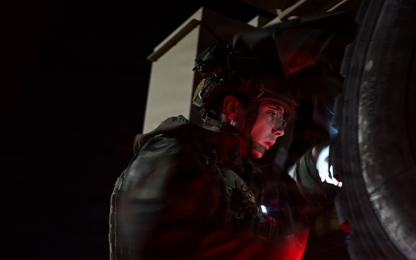 8th CES EOD team clears the blast zone during FS26