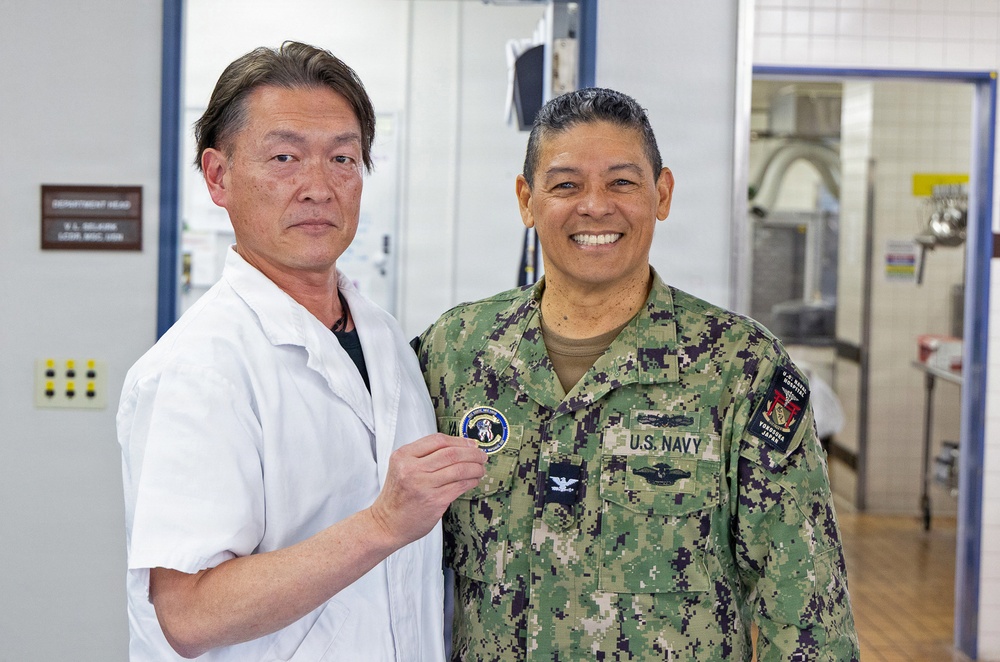 U.S. Naval Hospital Yokosuka Honors Galley Supervisor for Exemplary Service
