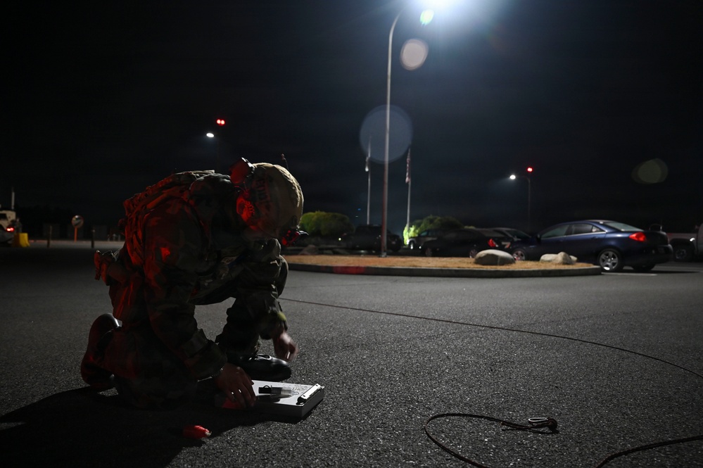 8th CES EOD team clears the blast zone during FS26