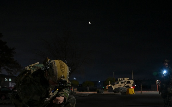 8th CES EOD team clears the blast zone during FS26