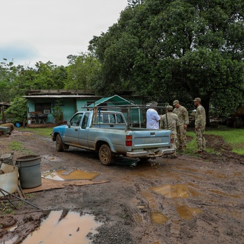 Hawaii National Guard CERF-P assists with the Waialua flood response
