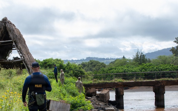 Hawaii National Guard CERF-P assists with the Waialua flood response