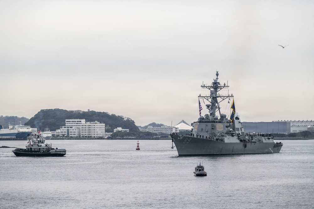USS Mustin (DDG 89) Returns to Forward-Deployed Naval Forces in Yokosuka