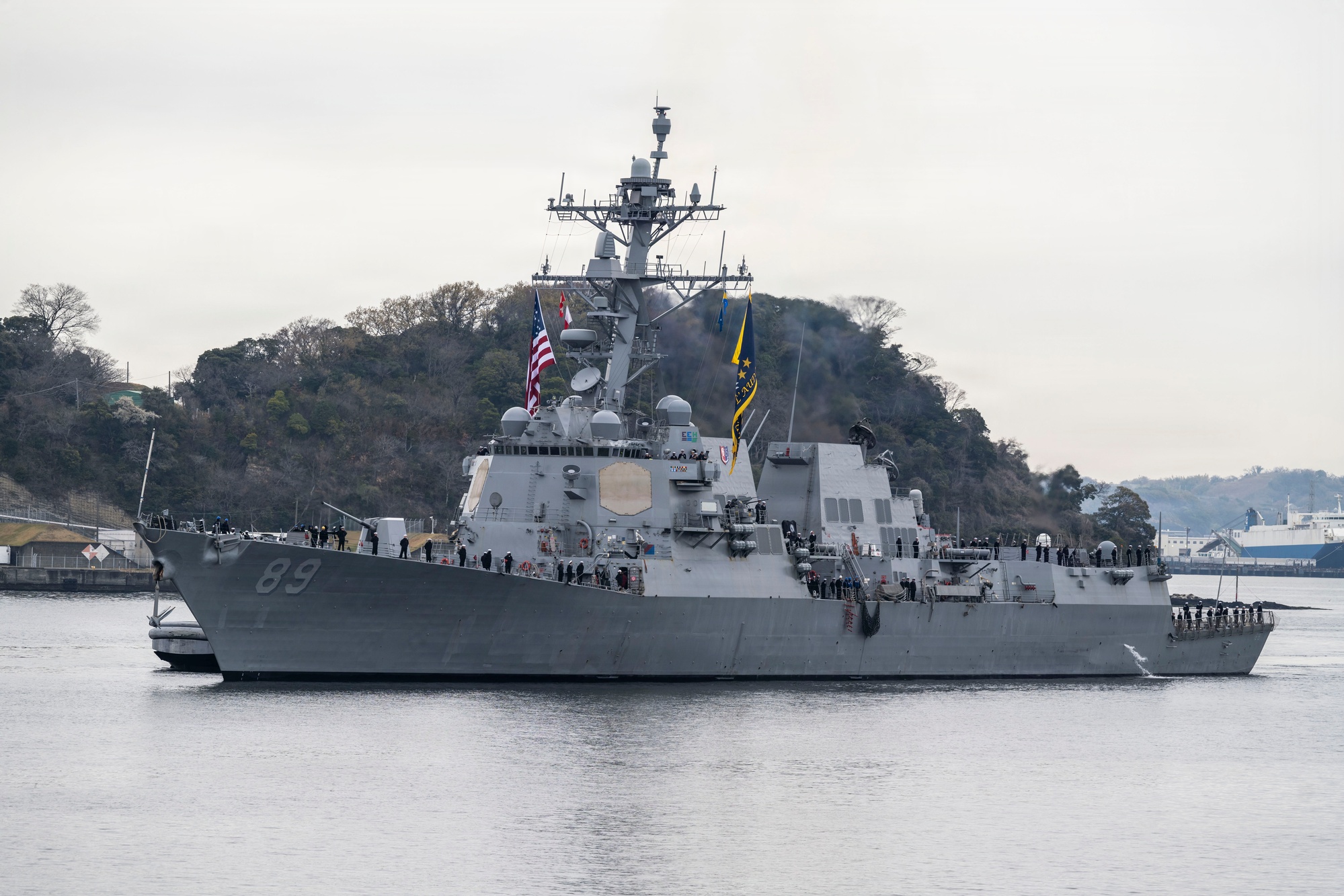 【新品未使用】THE CORPS USS MUSTIN DDG 89 キャップ DVIDS - Images - USS Mustin (DDG 89) Returns to Forward-Deployed