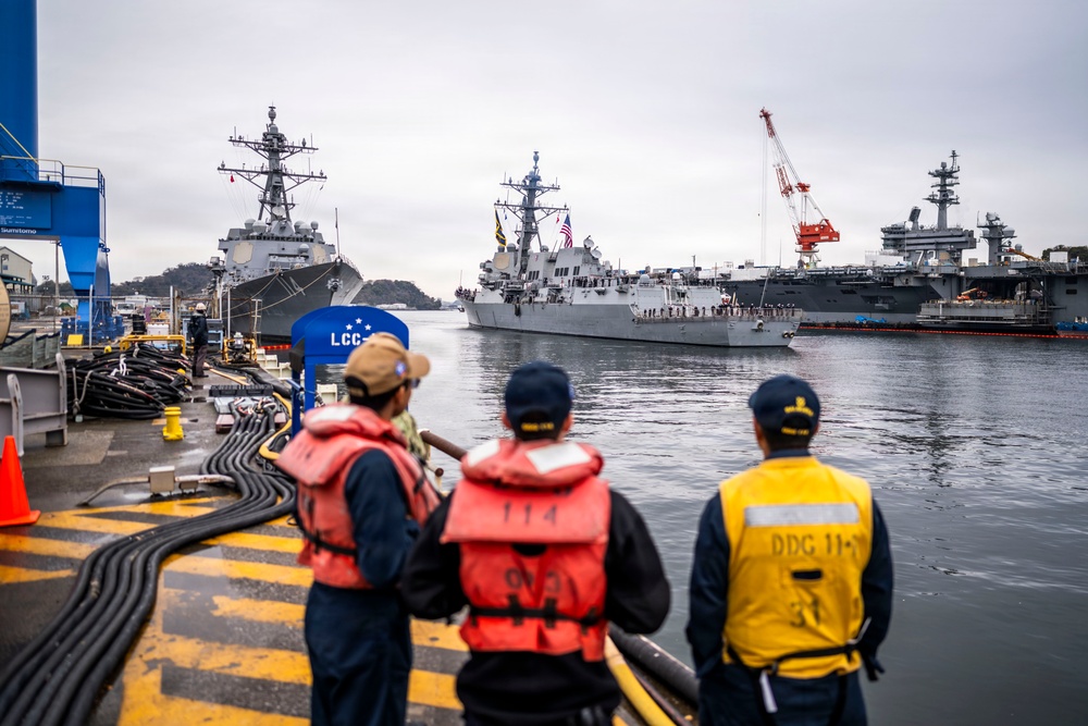 USS Mustin (DDG 89) Returns to Forward-Deployed Naval Forces in Yokosuka