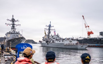 USS Mustin returns to forward-deployed Naval forces in Yokosuka