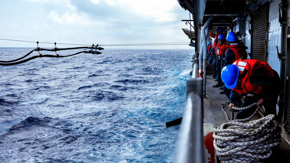 Task Force Ashland Marines, Sailors Conduct Replenishment-at-Sea
