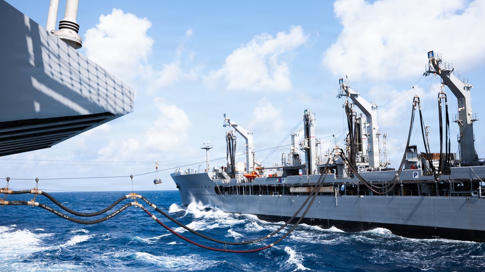 Task Force Ashland Marines, Sailors Conduct Replenishment-at-Sea