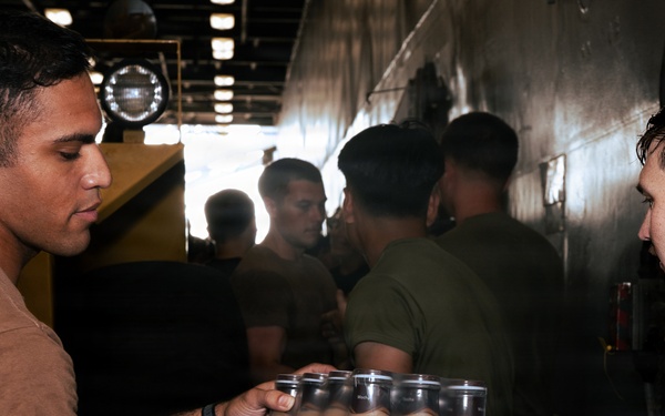 Task Force Ashland Marines, Sailors Conduct Replenishment-at-Sea