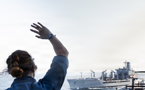Task Force Ashland Marines, Sailors Conduct Replenishment-at-Sea