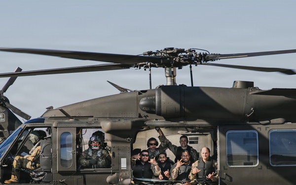 Indiana National Guard aircrews assist with Army Reserves Helocast