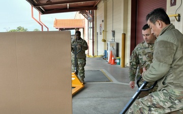 Receiving medical materiel