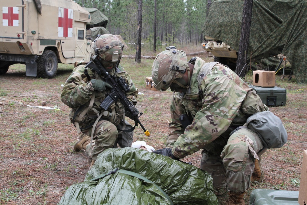 Soldiers of the 3-265th ADA hone military skills at JRTC