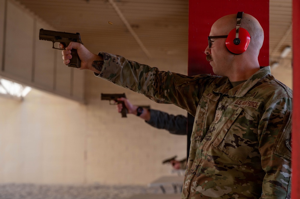 47th SFS hosts EIC pistol shooting match