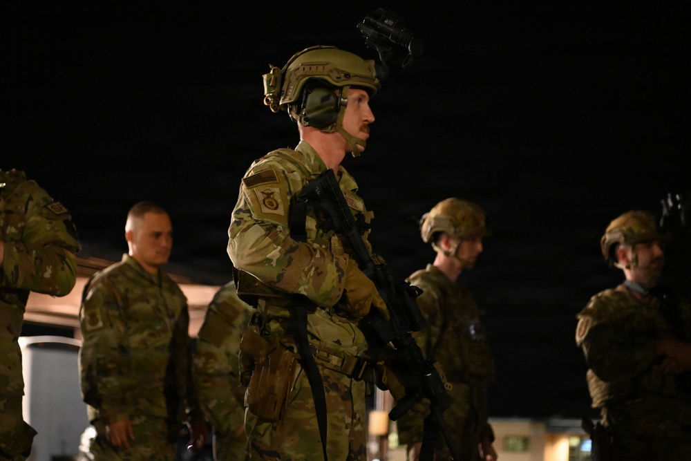 169th Security Forces Squadron completes night combat training