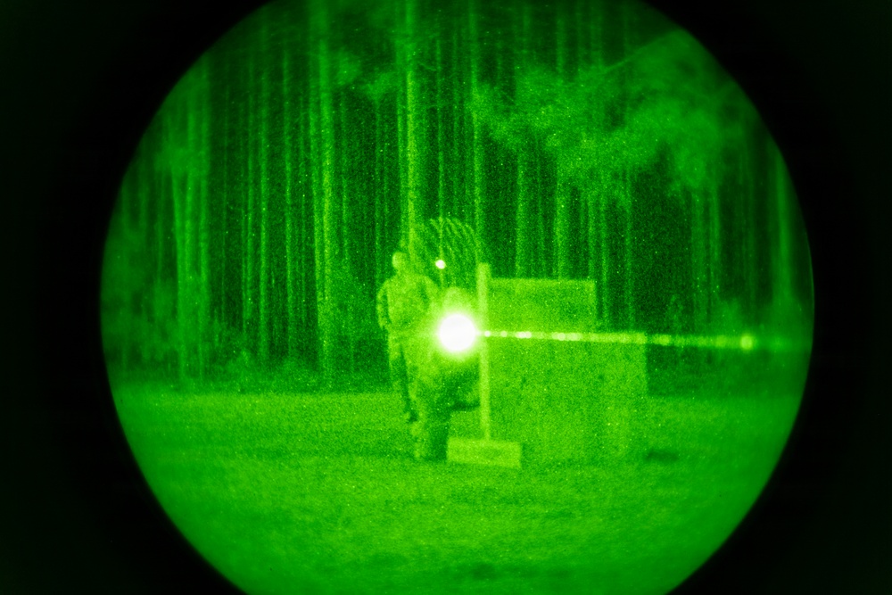 169th Security Forces Squadron night firing training