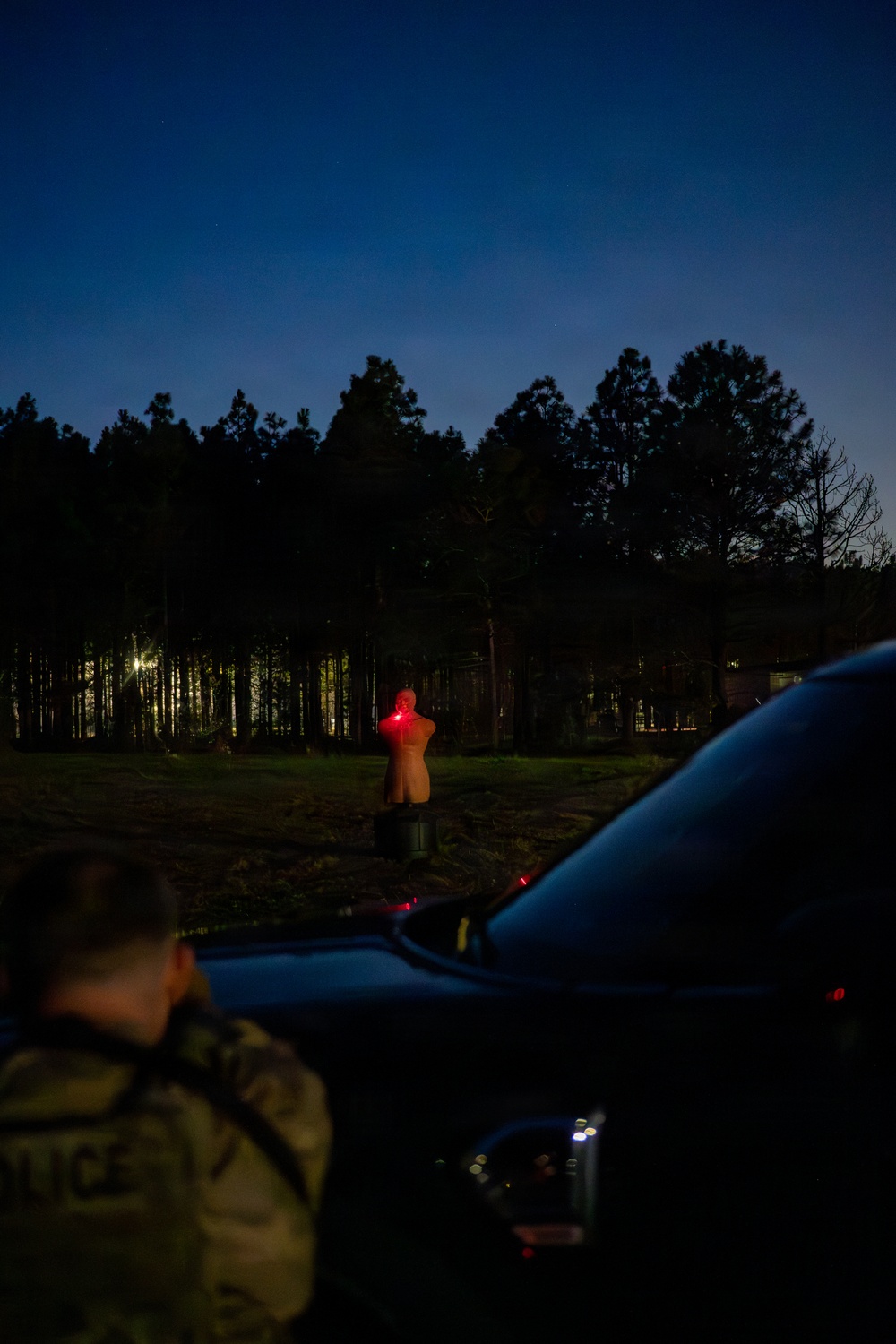 169th Security Forces Squadron night firing training