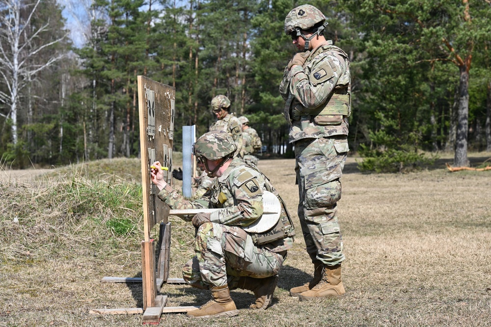 221st Quartermaster Company M4 range