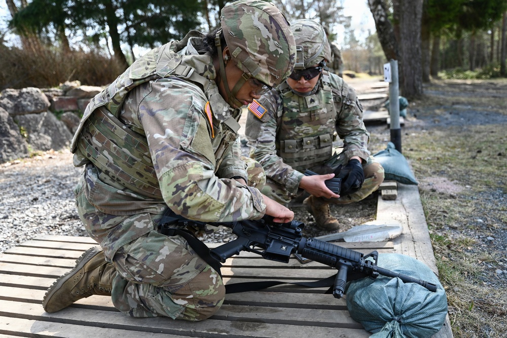 221st Quartermaster Company M4 range