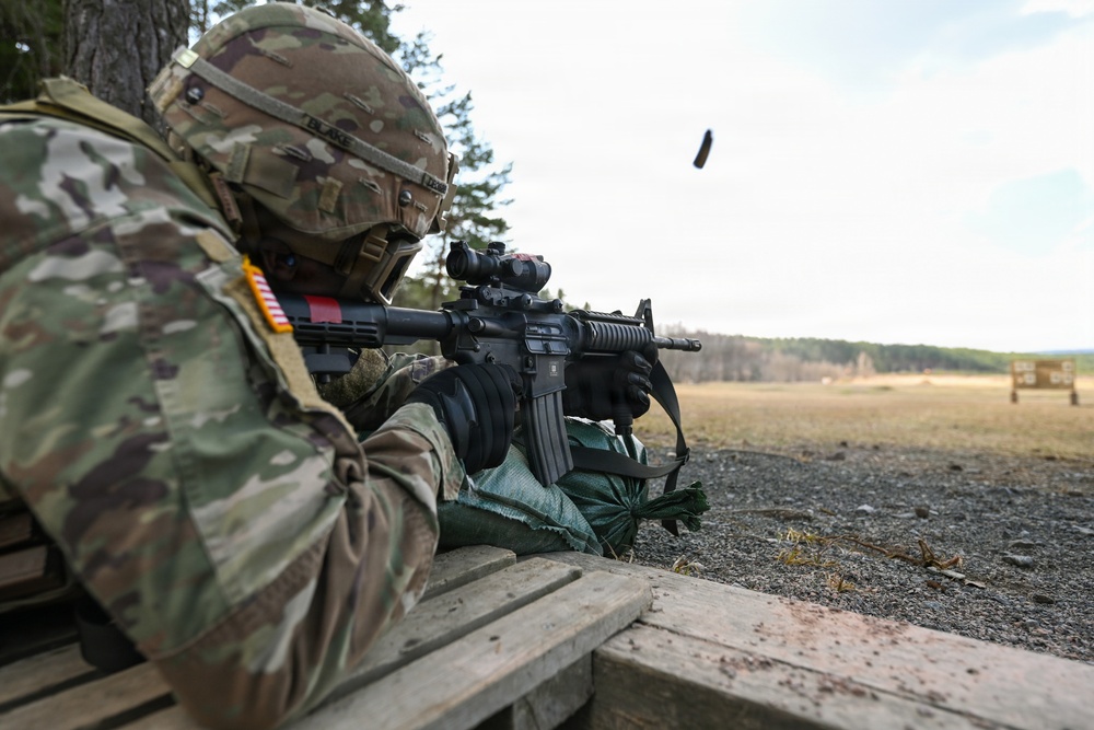 221st Quartermaster Company M4 range