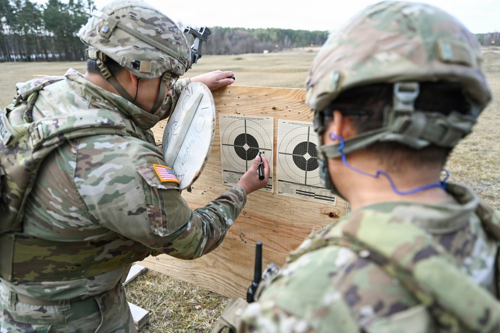 221st Quartermaster Company M4 range