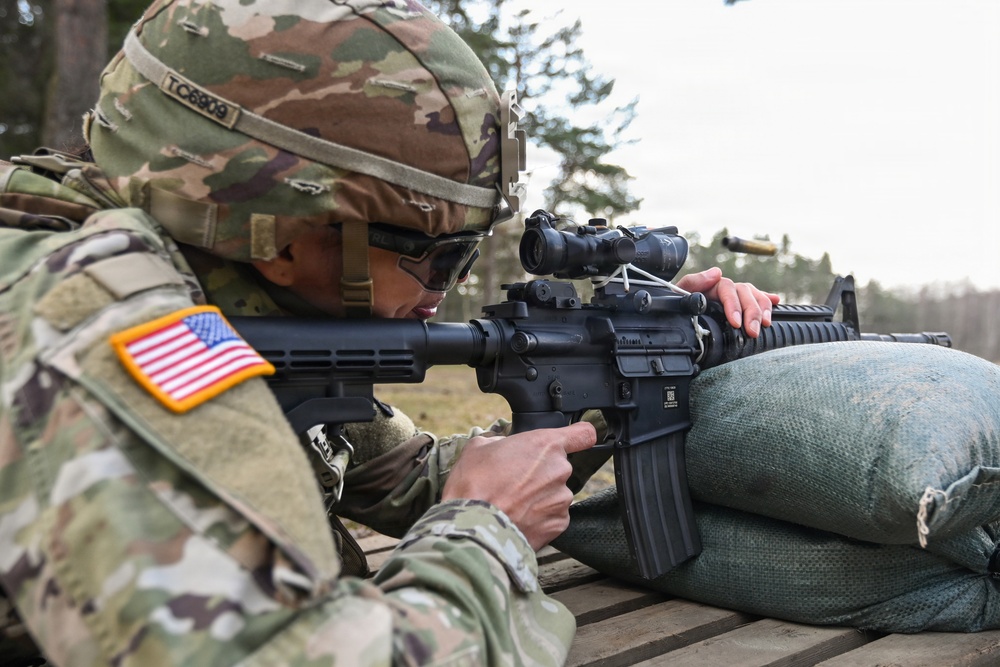 221st Quartermaster Company M4 range