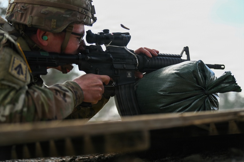 221st Quartermaster Company M4 range