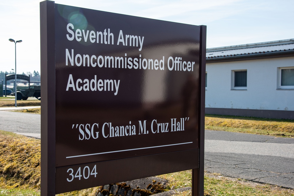 Staff Sgt. Chancia M. Cruz Hall building reveal