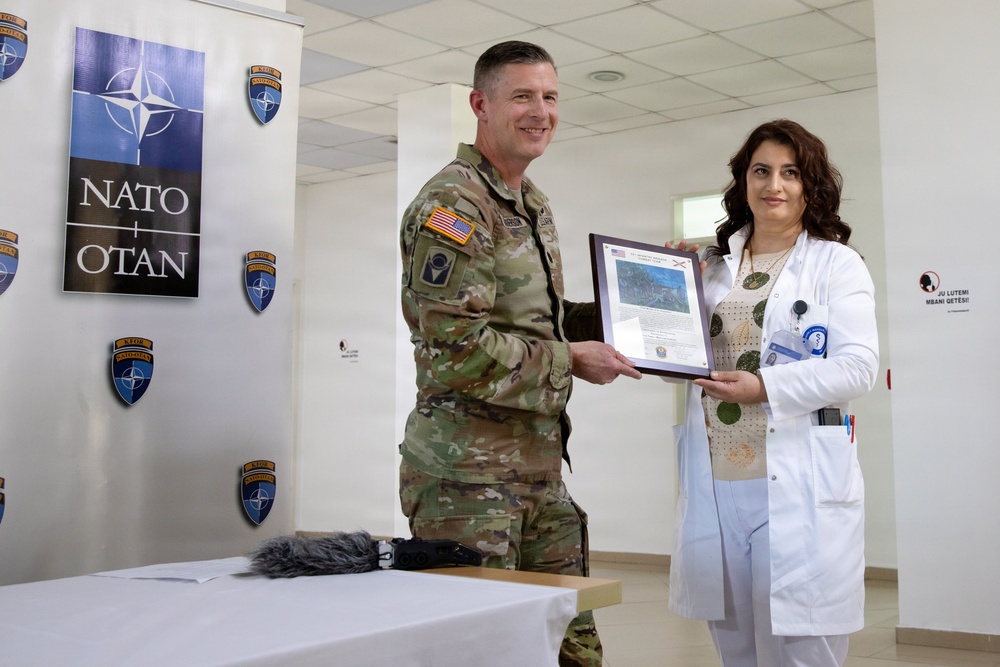 KFOR strengthens partnerships through hospital bed donation in Pristina