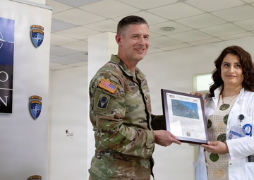 KFOR strengthens partnerships through hospital bed donation in Pristina