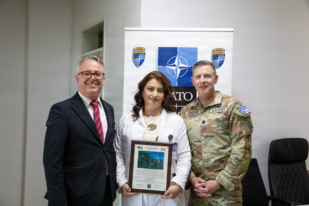 KFOR strengthens partnerships through hospital bed donation in Pristina