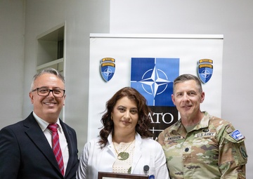 KFOR strengthens partnerships through hospital bed donation in Pristina