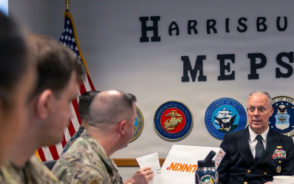 Rear Adm. Ver Hage visits MEPS Harrisburg and NRS Mechanicsburg